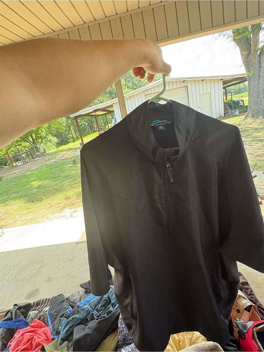 Men's Black Casual Button-Down Shirt - Lightweight Long Sleeve